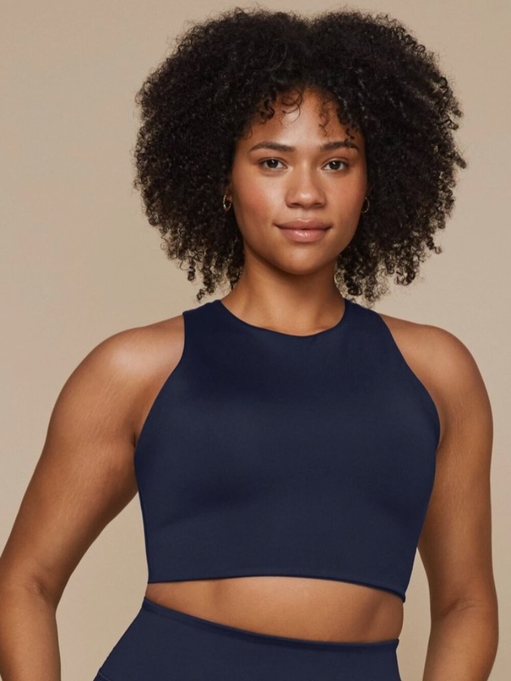 Navy Racerback Tank/Sports Bra